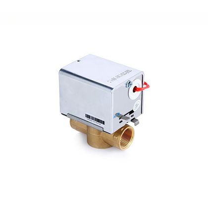 Ventilateur de zone motorisé à deux voies en laiton DN20 pour refroidisseur d'eau FCU