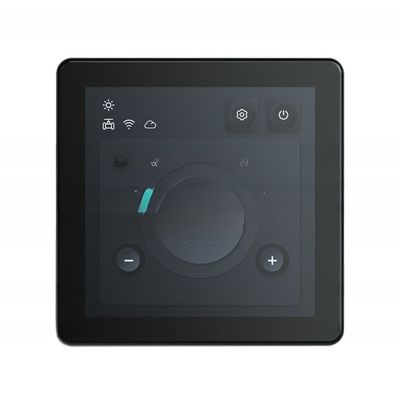 Unité de bobine de ventilateur sans pinceau à courant continu Écran couleur Thermostat programmable avec fonctionnement tactile