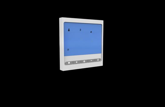Thermostat de commande de salle intelligent avec écran tactile acrylique et gamme d'environnement de travail
