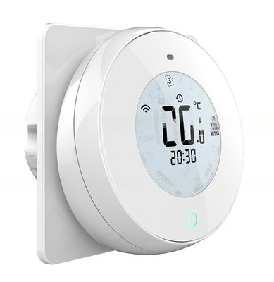 Conditionnement d'air central Thermostat rond avec fonctionnement rotatif et connectivité Wifi