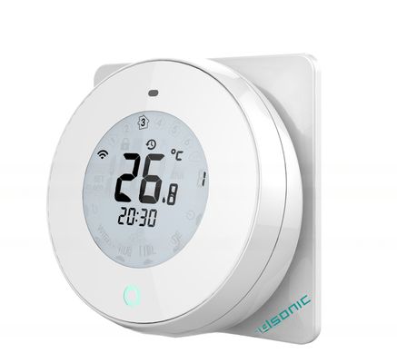 Conditionnement d'air central Thermostat rond avec fonctionnement rotatif et connectivité Wifi