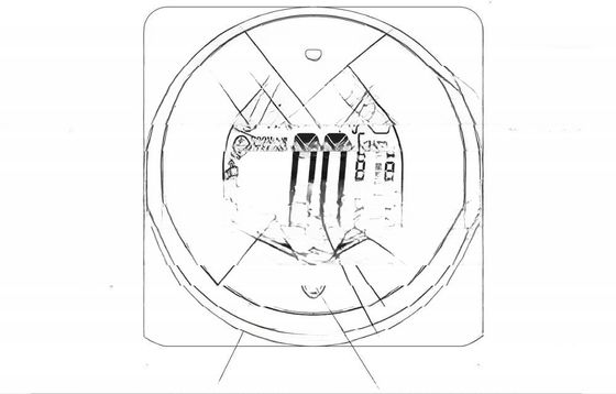 Conditionnement d'air central Thermostat rond avec fonctionnement rotatif et connectivité Wifi