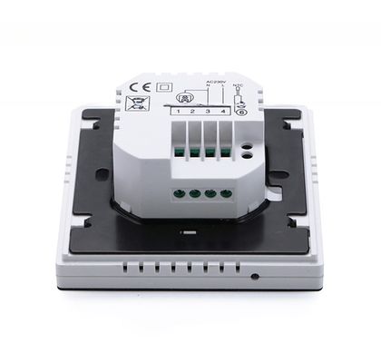 0.5C Pression de l'affichage Thermostat de salle HVAC Wifi programmable blanc pour le chauffage par le sol