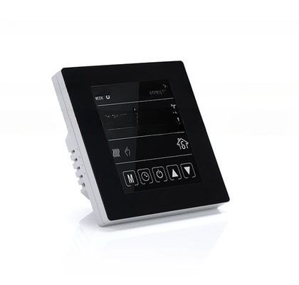Écran tactile à deux tuyaux/quatre tuyaux Thermostat CVC programmable avec régulateur de ventilateur réglable