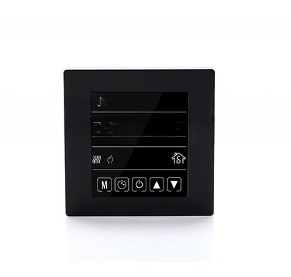 Écran tactile à deux tuyaux/quatre tuyaux Thermostat CVC programmable avec régulateur de ventilateur réglable
