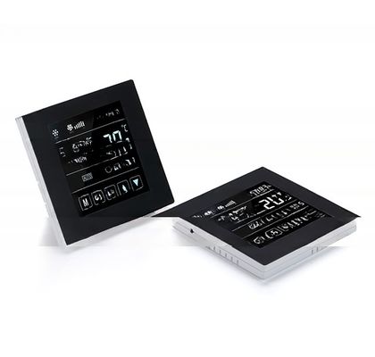 Thermostat tactile chaud de chambre LCD blanc avec écran numérique 5 1 1 programmable KNX compatible