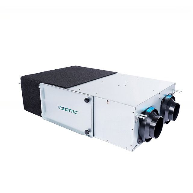 Système de ventilation d'air de retour avec climatiseur HRV/ERV
