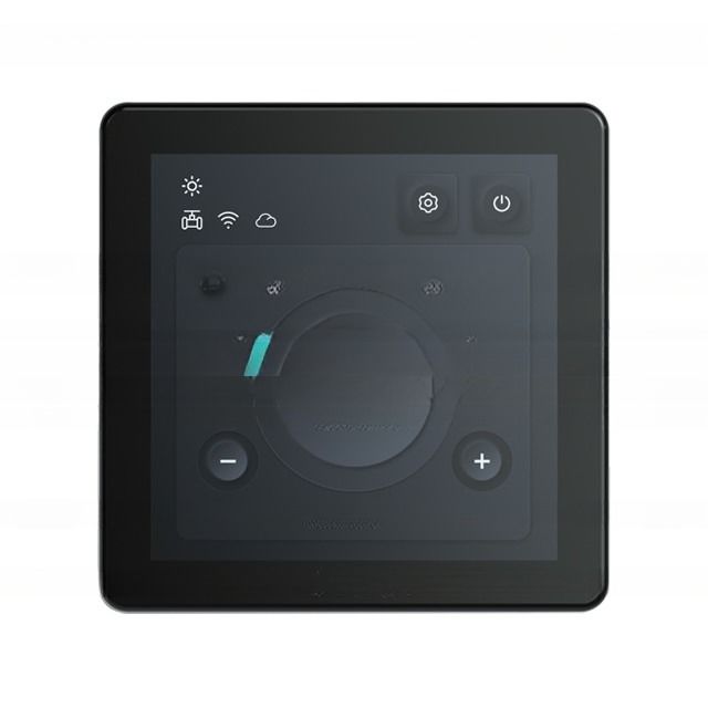 Unité de bobine de ventilateur sans pinceau à courant continu Écran couleur Thermostat programmable avec fonctionnement tactile