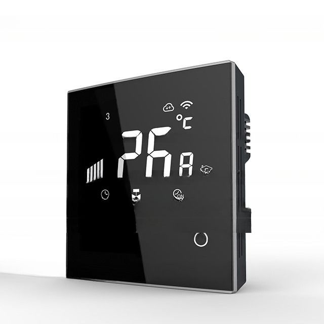 Systèmes de chauffage par le sol Thermostat à écran tactile LCD numérique pour une plage de température comprise entre 5 et 35 °C