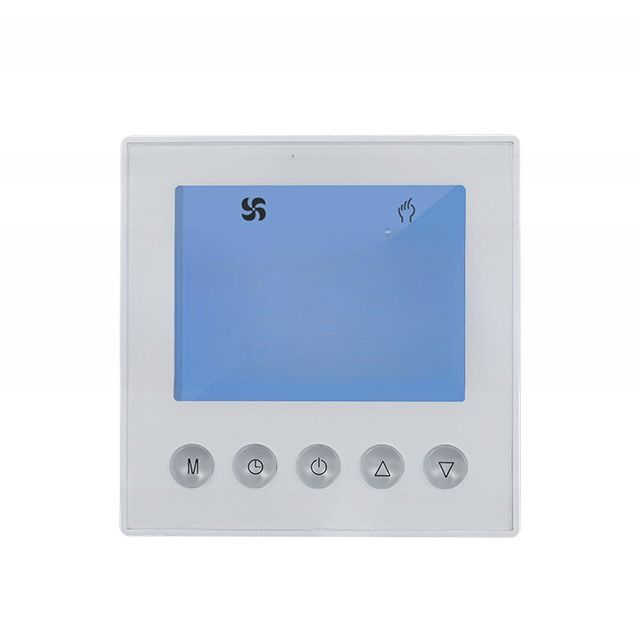Conditionneur central de climatisation FCU WiFi RS485 Contrôleur de thermostat de pièce Plage de température acrylique 5C-35C